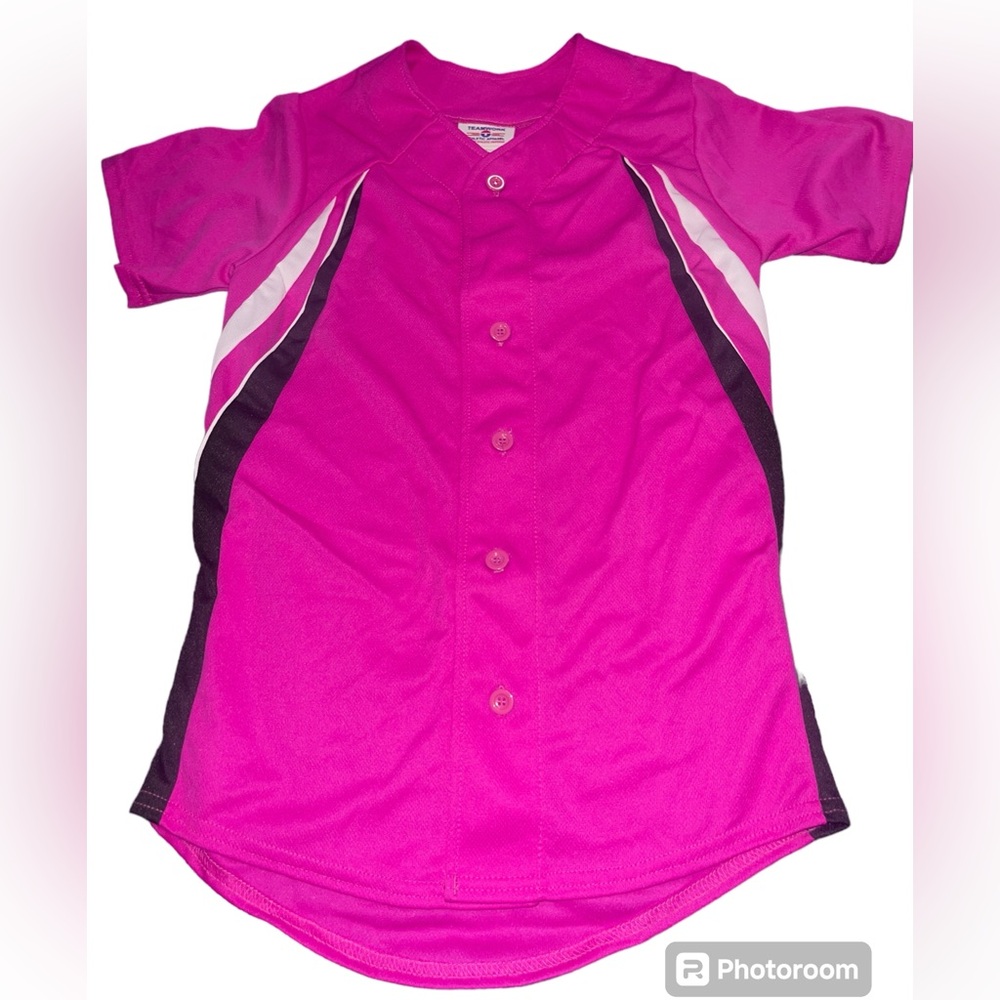 Teamwork athletic apparel button up softball Jersey‎ size XL (30.5-31)